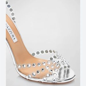 Gorgeous!!! Aquazurra Tequila Plexi Sandal. Size 40. Only worn once.